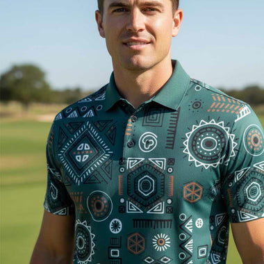 Mens Golf Shirts - Clock Work