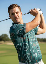 Mens Golf Shirts - Clock Work