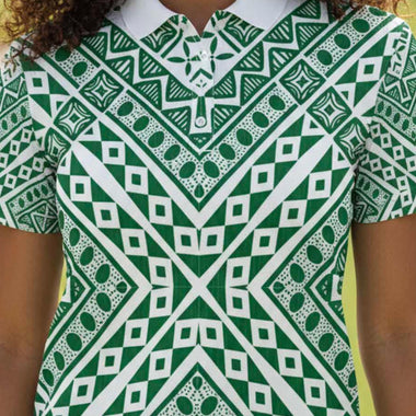 Ladies Golf Shirts - Green Crossing