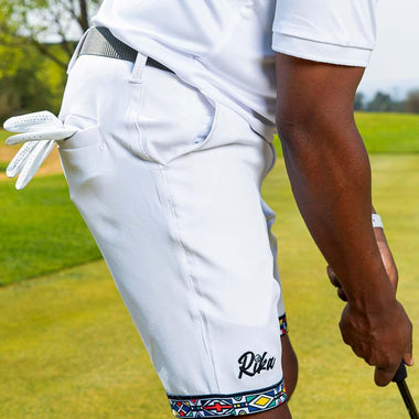 Mens Golf Shorts - Ndebele Crisp - Rika Golfer