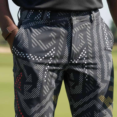Mens Golf Shorts - Black Magic
