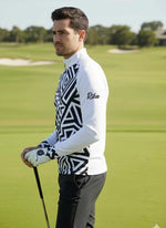 Mens Q-Zip Golf Jersey - Zebra Energy