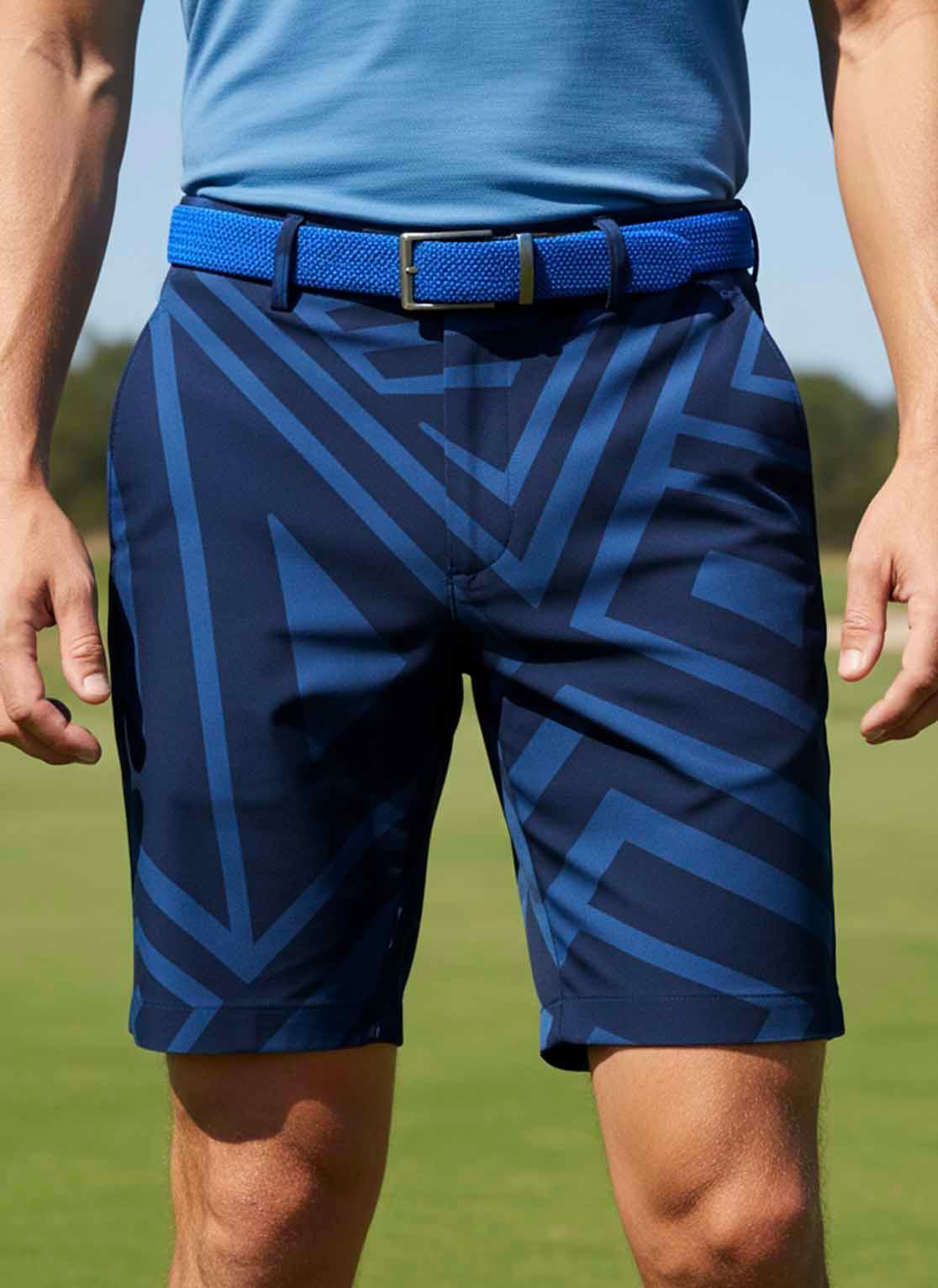 Mens Golf Shorts - Blue Magic – Rika Golfer