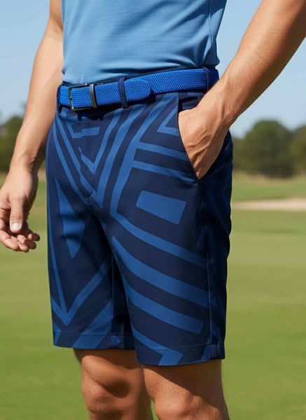 Mens Golf Shorts - Blue Magic – Rika Golfer
