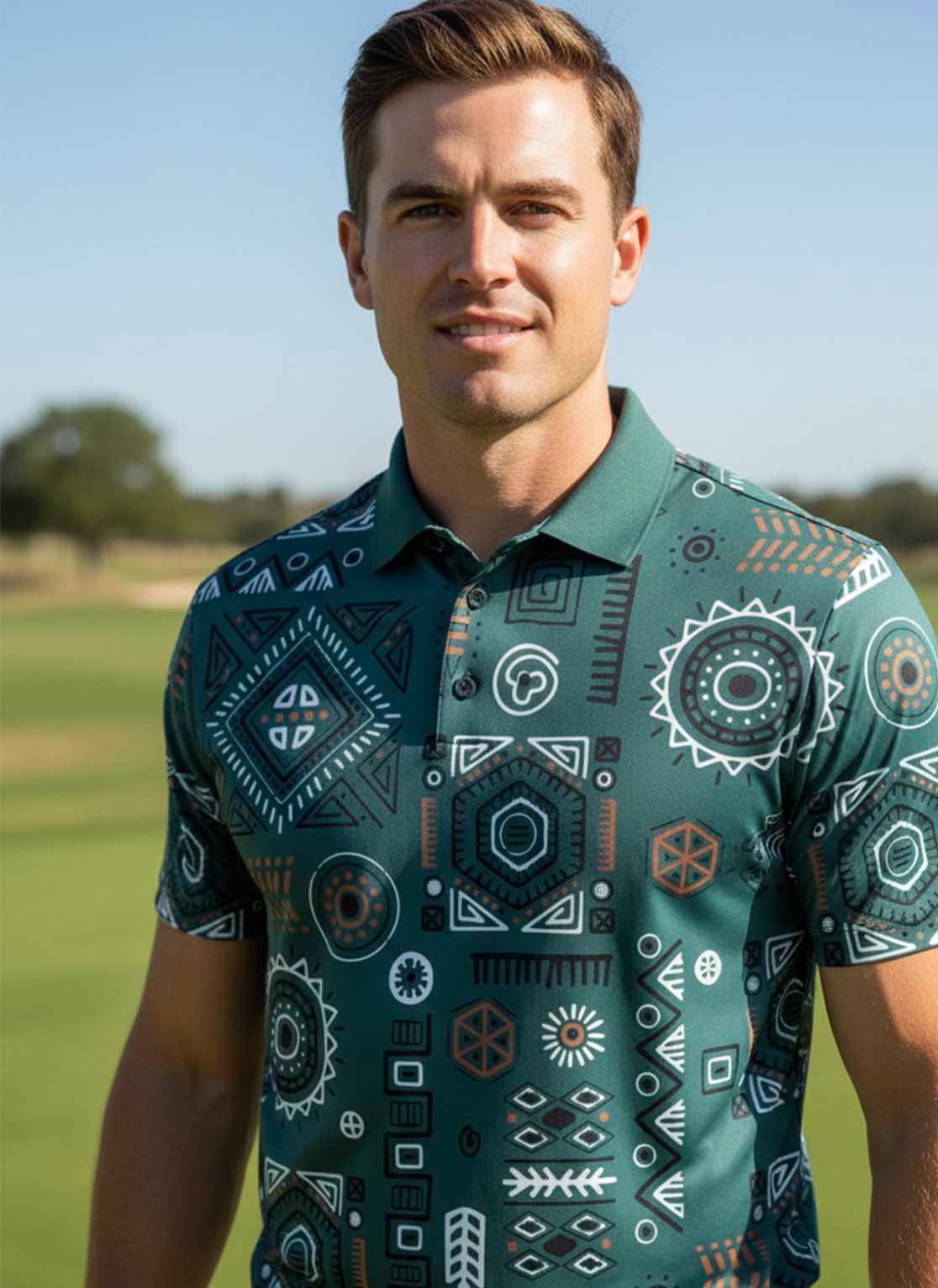 Mens Golf Shirts - Clock Work – Rika Golfer