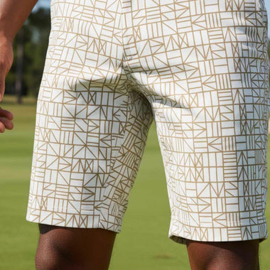 Mens Golf Shorts - Golden Web