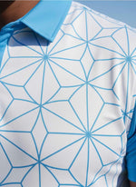 Mens Golf Shirts - Blue Web