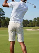 Mens Golf Shorts - Golden Web