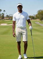 Mens Golf Shorts - Golden Web