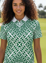 Ladies Golf Shirts - Green Crossing