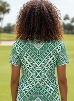 Ladies Golf Shirts - Green Crossing