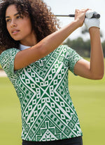 Ladies Golf Shirts - Green Crossing