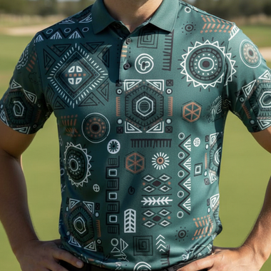Mens Golf Shirts - Clock Work
