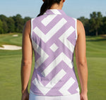 Ladies Golf Shirts - Purple Way