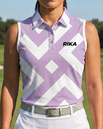 Ladies Golf Shirts - Purple Way