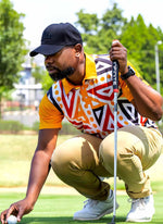 Mens Golf Shirts - Orange Mania - Rika Golfer