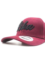 Rika Burgundy Golf Cap - Black on Burgundy - Rika Golfer