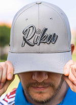 Rika Grey Golf Cap - Grey on Grey ( Snap Back ) - Rika Golfer