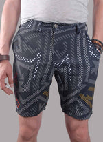 Mens Golf Shorts - Black Magic - Rika Golfer