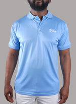 Mens Golf Shirts - Clean Sky Blue - Rika Golfer