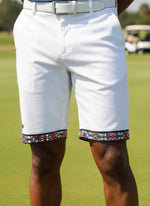 Mens Golf Shorts - Ndebele Crisp