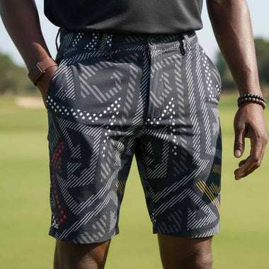 Mens Golf Shorts - Black Magic