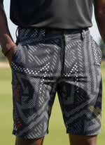 Mens Golf Shorts - Black Magic