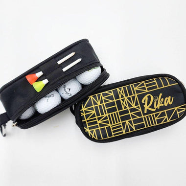 Golf ball pouch- Egoli Nights - Rika Golfer