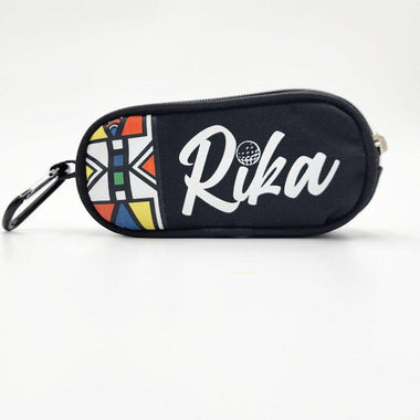 Golf ball pouch- Ndebele funk - Rika Golfer