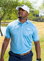 Mens Golf Shirts - Clean Sky Blue - Rika Golfer