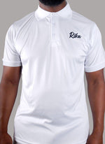 Mens Golf Shirts - Clean White - Rika Golfer