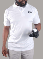 Mens Golf Shirts - Clean White - Rika Golfer